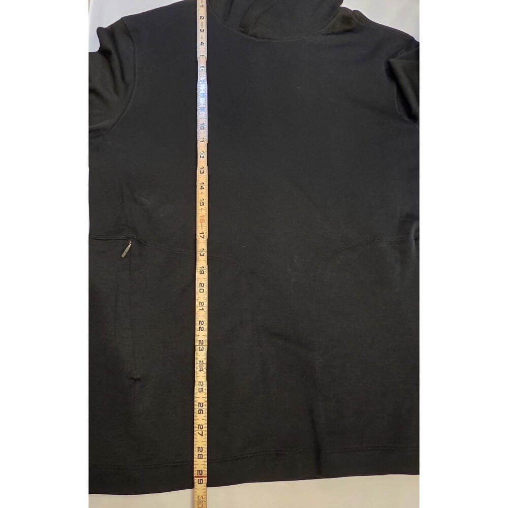 Lululemon The Long Weekend Pullover Hoodie Mens Large Black Merino Wool Comfy - Picture 10 of 10